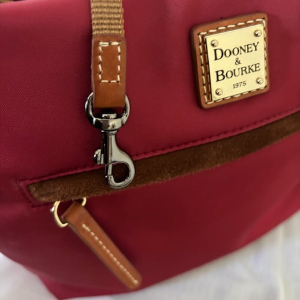 Dooney & Bourke Windham Daisy Letter Carrier Wine - Picture 14 of 16